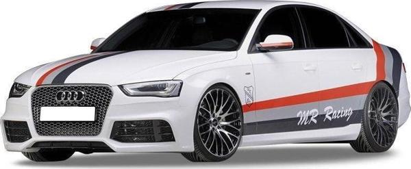 Audi A4 Uyumlu B8 2008 - 2012 Rs4 Yan Marşpiyel Seti (Plastik) - Image 1