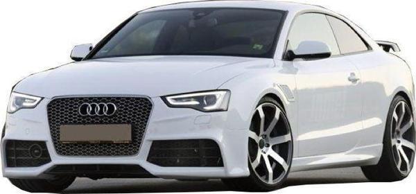 Audi A5 Uyumlu 8P3 2008 - 2016 Coupe 2 Kapı Rs5 Yan Marşpiyel Seti (Plastik) - Image 1