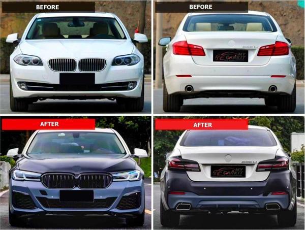 5 Serisi Uyumlu F10 2010-2016 İçin 2017+ G30 Facelift Body Kit Parça - Image 1