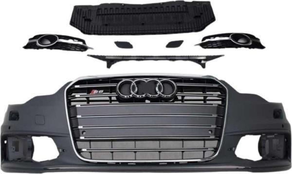 Audi A6 Uyumlu 2012-2014 S6 Ön Tampon Panjur Seti - Image 1