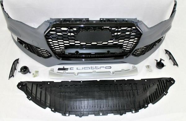 Audi A6 Uyumlu 2015-2018 Rs6 Ön Tampon Panjur Seti - Image 1