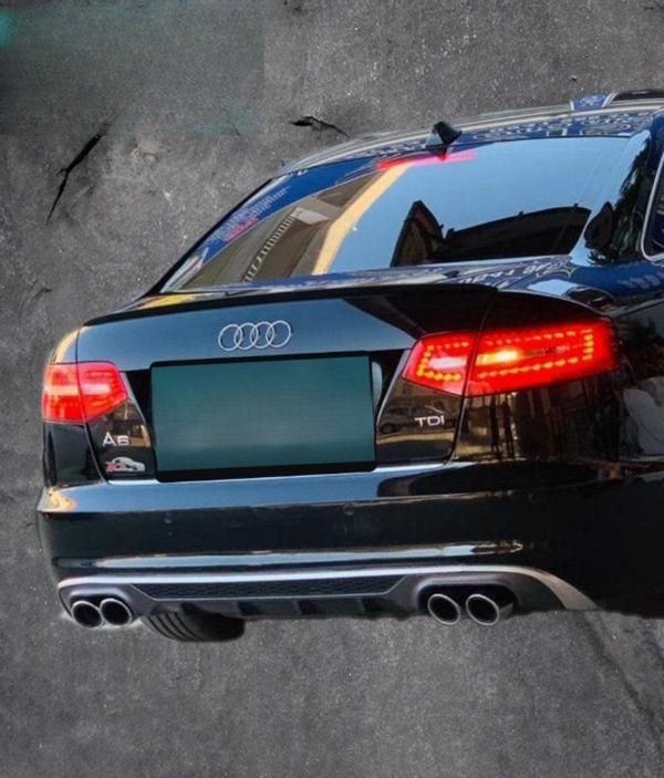 Audi A6 Uyumlu 3 Parça Anatomik Spoiler Boyalı 2005-2011 Model Arası - Image 1
