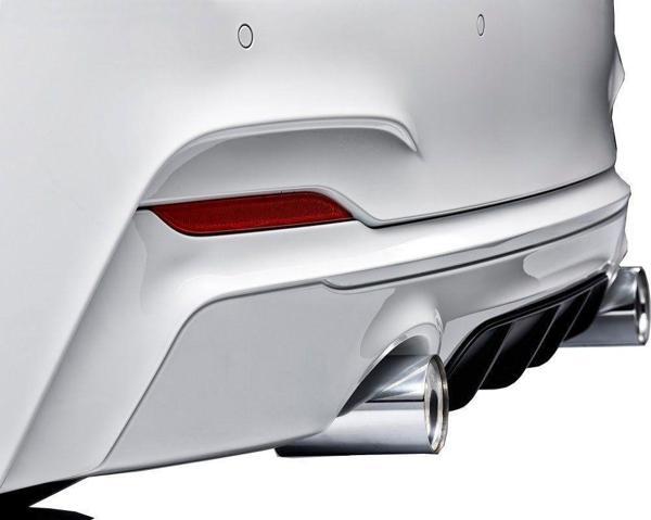 Bmw 2 Uyumlu Serisi F22 2014 Sonrası M Performance Arka Tampon Eki - Difüzör (Plastik) - Image 1