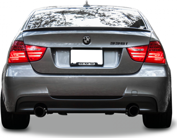 Bmw E90 Uyumlu (2004-2011) 3,35 Sağ - Sol Tek Çıkış Difüzör (Parlak Siyah) - Image 1