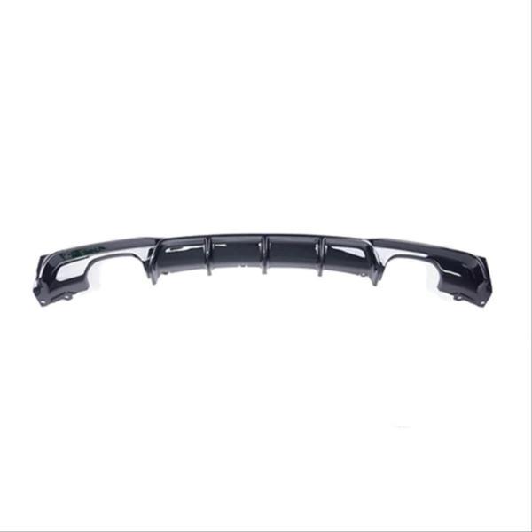 Bmw 3 Uyumlu Serisi F30 2012-2018 M Difüzör Çift Çıkış Kalın - Piano Black - Image 1