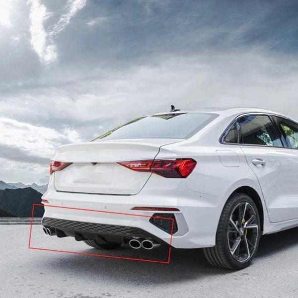 Audi A3 Uyumlu Sedan 2021 Çift Egzozlu Difüzör Parça - Image 1