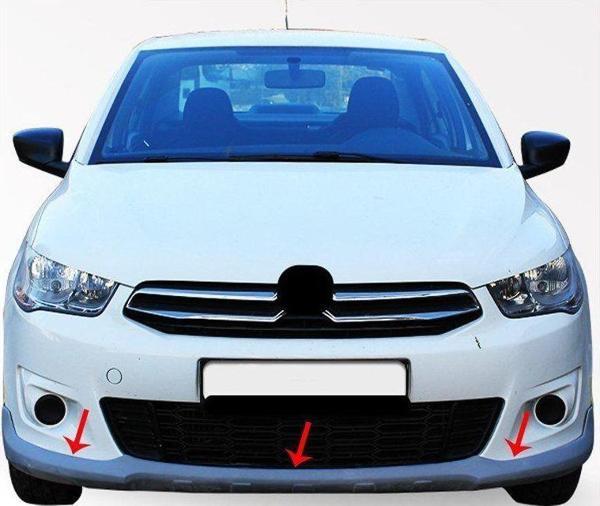 Citroen C-Elysee Uyumlu Ön Tampon Altı Fiber 2012 Ve Sonrası - Image 1