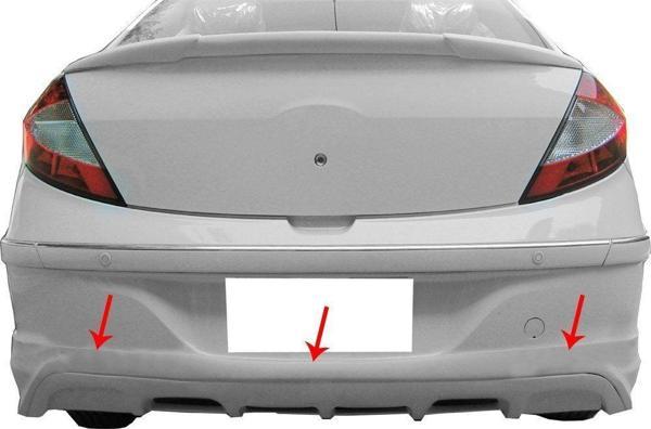 Chery Niche Uyumlu A3 Sedan Arka Tampon Altı Fiber 2011 Ve Sonrası - Image 1
