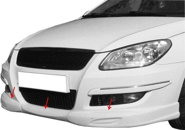 Chery Niche Uyumlu A3 Sedan Ön Tampon Altı Fiber (Gündüz Farlı) 2011 Ve Sonrası - Image 1