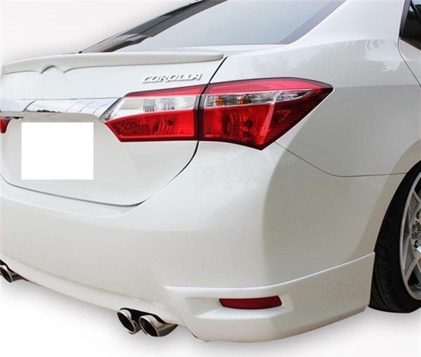 Corolla 11 Uyumlu E170 Arka Tampon Altı 2 Parça Fiber 2014 Ve Sonrası - Image 1