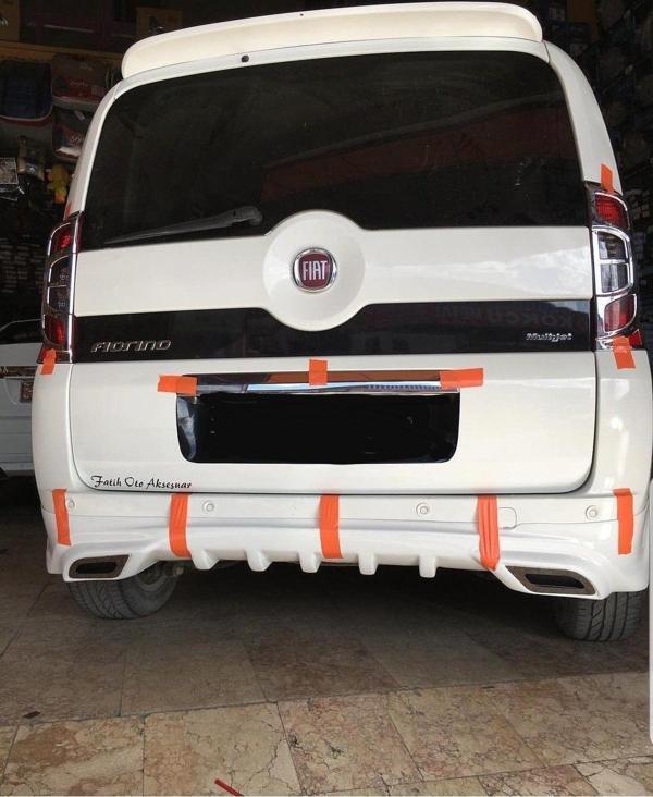Fiat Fiorino Uyumlu X Difüzörlü Arka Karlık Boyalı - Image 1