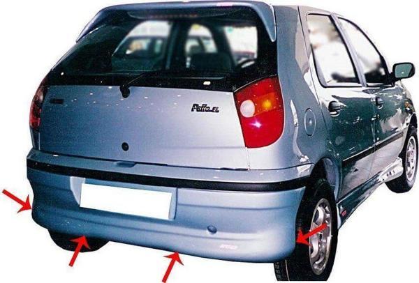 Fiat Palio Uyumlu Arka Tampon Altı Fiber 1998-2012 - Image 1