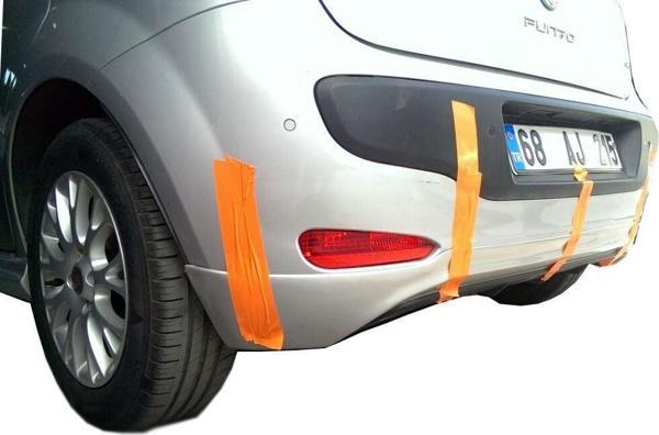 Fiat Punto Uyumlu Evo (2010 Sonrası) Arka Tampon Eki - Difüzör (Plastik) - Image 1