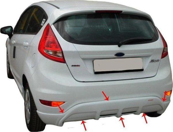 Ford Fiesta Uyumlu 6 Arka Tampon Altı Fiber 2008 Ve Sonrası - Image 1