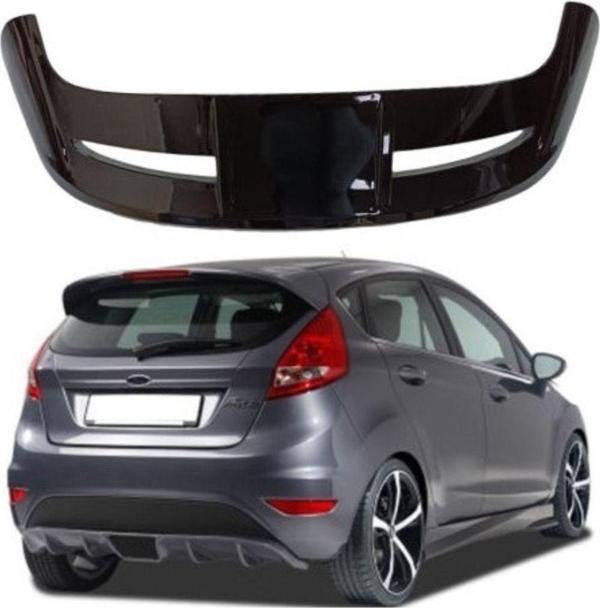 Fiesta 2008-2014 Uyumlu İçin Işıklı Spoiler - Piano Black - Image 1