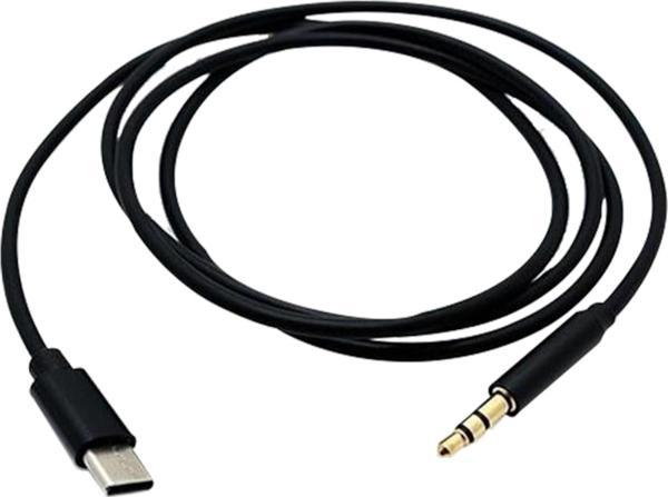 Winex JH30 Type-C to 3.5mm Aux Ses Kablosu Siyah - Image 1