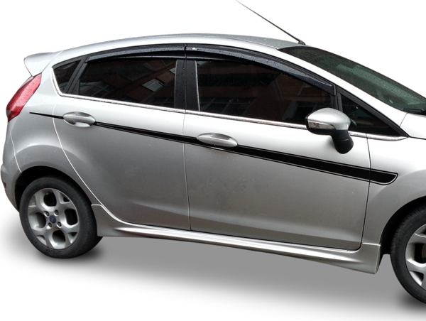 Ford Fiesta Uyumlu (2008-2013) Yan Marşpiyel Seti (Plastik) - Image 1
