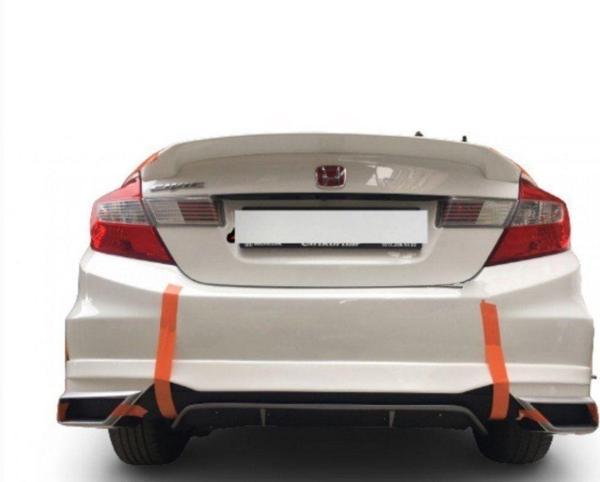 Honda Civic Uyumlu Fd6 Egzoz Görünümlü Difüzör (Plastik) - Image 1
