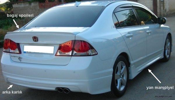 Honda Civic Uyumlu Fd6 Mugen Arka Ek - Image 1