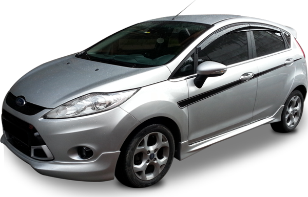 Ford Fiesta Uyumlu (2014-2016) Yan Marşpiyel Seti (Plastik) - Image 1