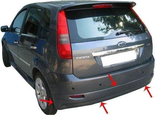 Ford Fiesta Uyumlu 5 Arka Tampon Altı Fiber 2002-2008 - Image 1
