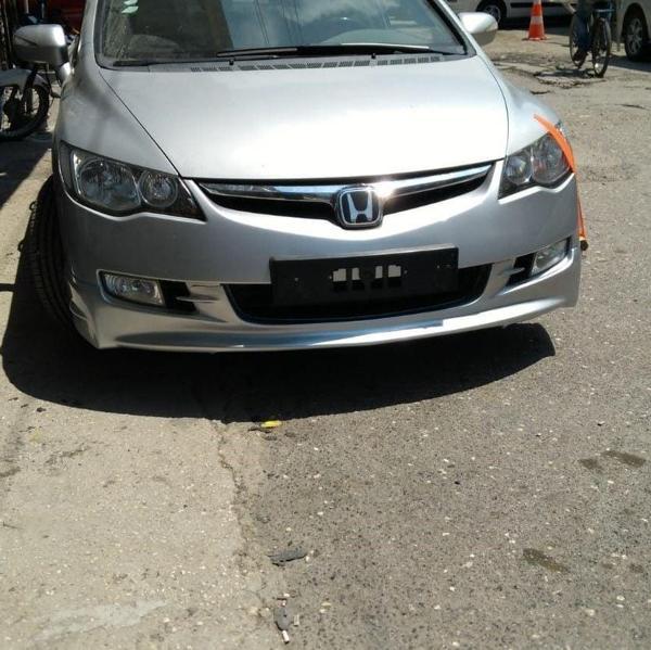Honda Civic Uyumlu Ön Tampon Eki Mugen Modeli 2006-2012 Boyalı Parça - Image 1