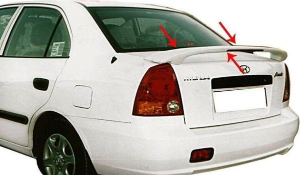 Hyundai Accent Uyumlu Admira Spoiler Bagaj Yüksek (Işıklı) Fiber 2003-2006 - Image 1