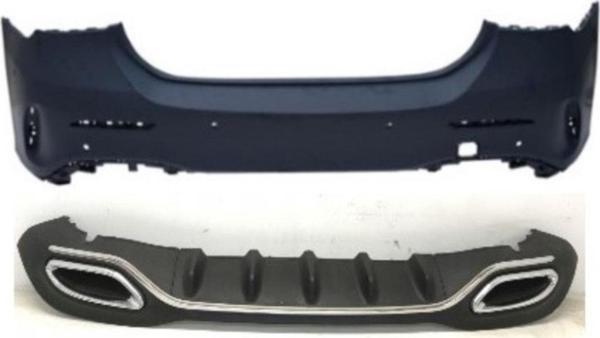 Mercedes W117 Uyumlu Cla Serisi Oem Amg Arka Tampon Egzoz - Image 1