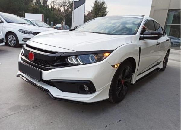 Honda Civic Uyumlu Fc5 2019+ Makyajlı Kasa Ön Tampon Mugen Ön Ek - Image 1