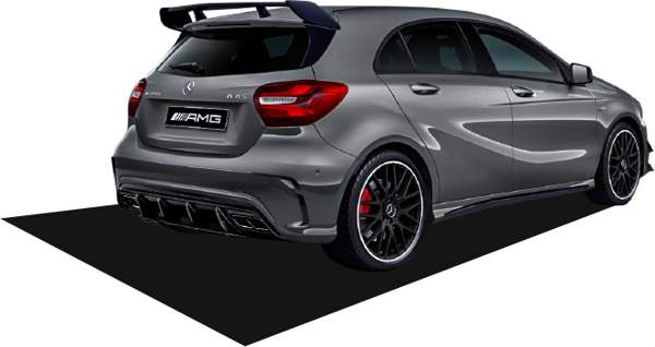 Mercedes A Uyumlu Serisi W176 (2015-2018) Yeni A45 Difüzör (Plastik) - Image 1