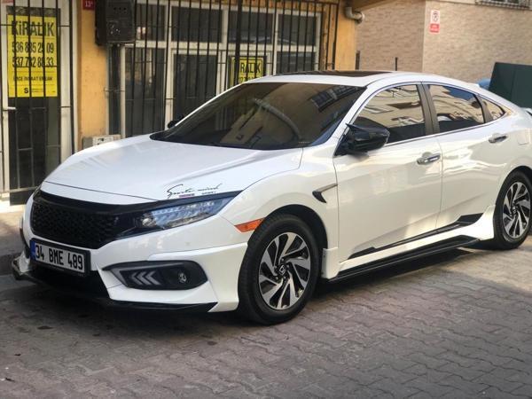 Honda Civic Uyumlu Fc5 Mugen Yan Marşpiyel - Image 1