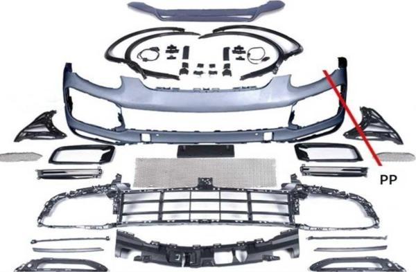 Porsche Cayenne Uyumlu 2015-2017 Facelift 2020+ Yükseltme 9Y0 Turbo Body Kit - Image 1