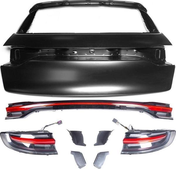 Porsche Macan Uyumlu 2018+ Bagaj Kapağı Ve LED Stop Facelift - Kırmızı - Image 1