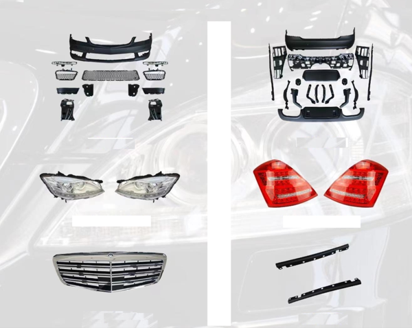 Mercedes W221 Uyumlu S63 & S65 Body Kit (Far Ve Stop Dahil Full Set)) - Image 1