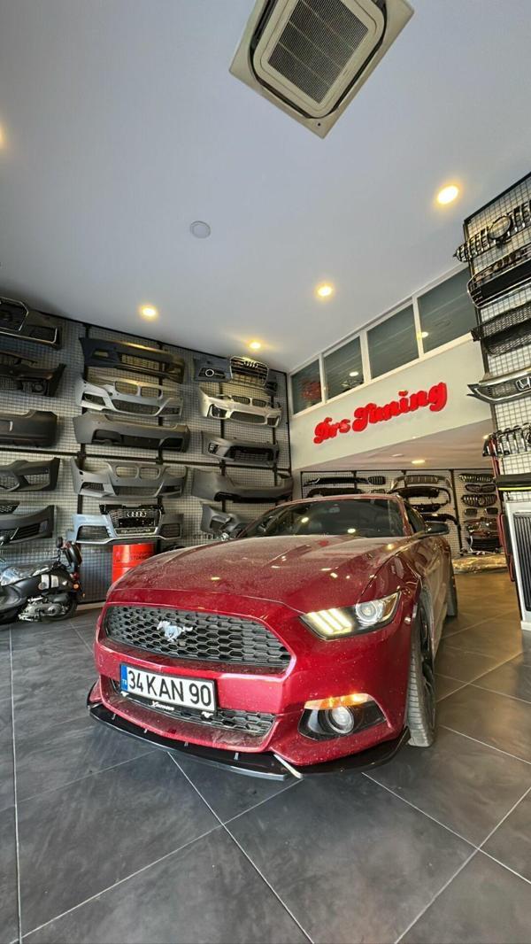 Mustang Normal Uyumlu Tampon Uyumlu ABS Ön Lip Parça - Image 1