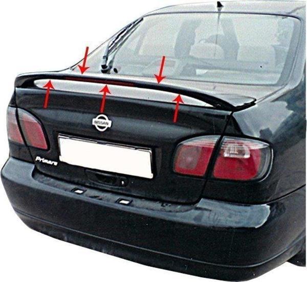 Nissan Primera Uyumlu P11 Spoiler Bagaj Yüksek (Işıklı) Fiber 1995-2002 - Image 1