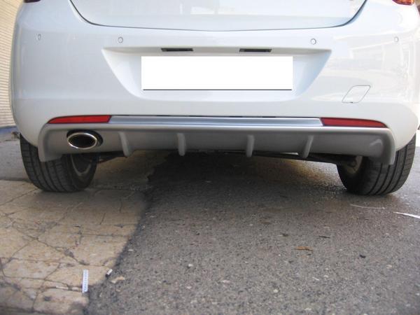 Opel Astra Uyumlu J Hatchback Arka Tampon Eki Difüzör Boyalı (Düz Kasa) Parça - Image 1