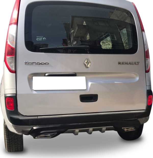 Renault Kangoo Uyumlu Egzoz Görünümlü Universal Difüzör (Plastik) - Image 1
