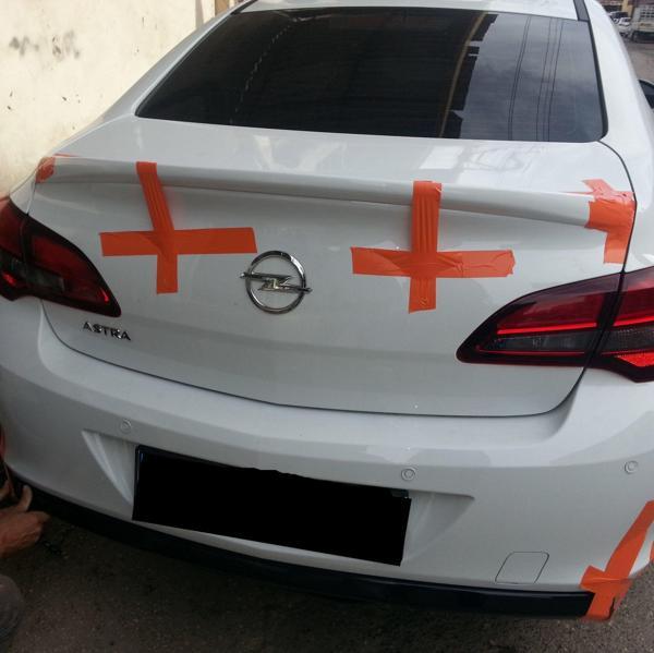 Opel Astra Uyumlu J Sedan Anatomik Spoiler 2010-2016 Boyalı Parça - Image 1