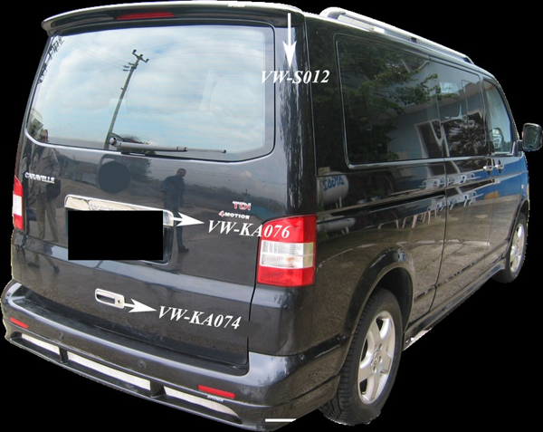 Volkswagen Caravelle Uyumlu Marşpiyel 2 Parça (U.Ş) Fiber 2003-2010 - Image 1