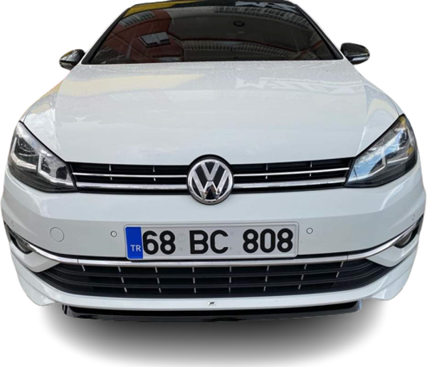 Volkswagen Golf Uyumlu 45419 (2017-2019) Abt Ön Tampon Ek (Plastik) - Image 1