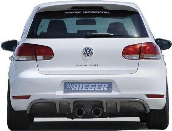 Volkswagen Golf Uyumlu 6 (2009-2012) Arka Tampon Eki - Difüzör (Plastik) - Image 1