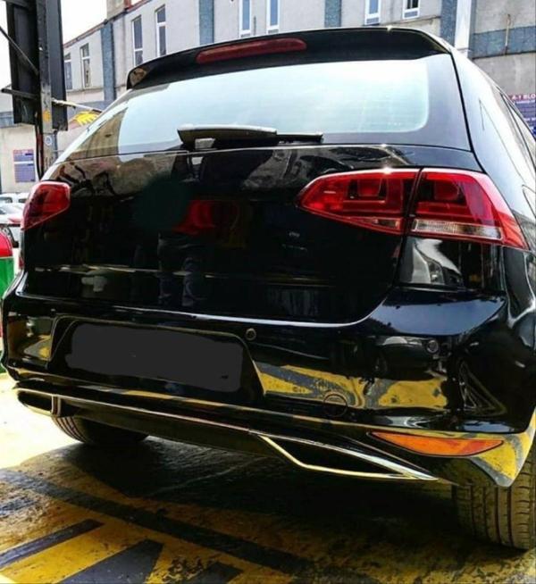 Volkswagen Golf Uyumlu 7 2013-2017 Difüzör Parlak Siyah - Image 1