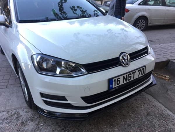 Volkswagen Golf Uyumlu 7 Düz Ön Lip - Image 1