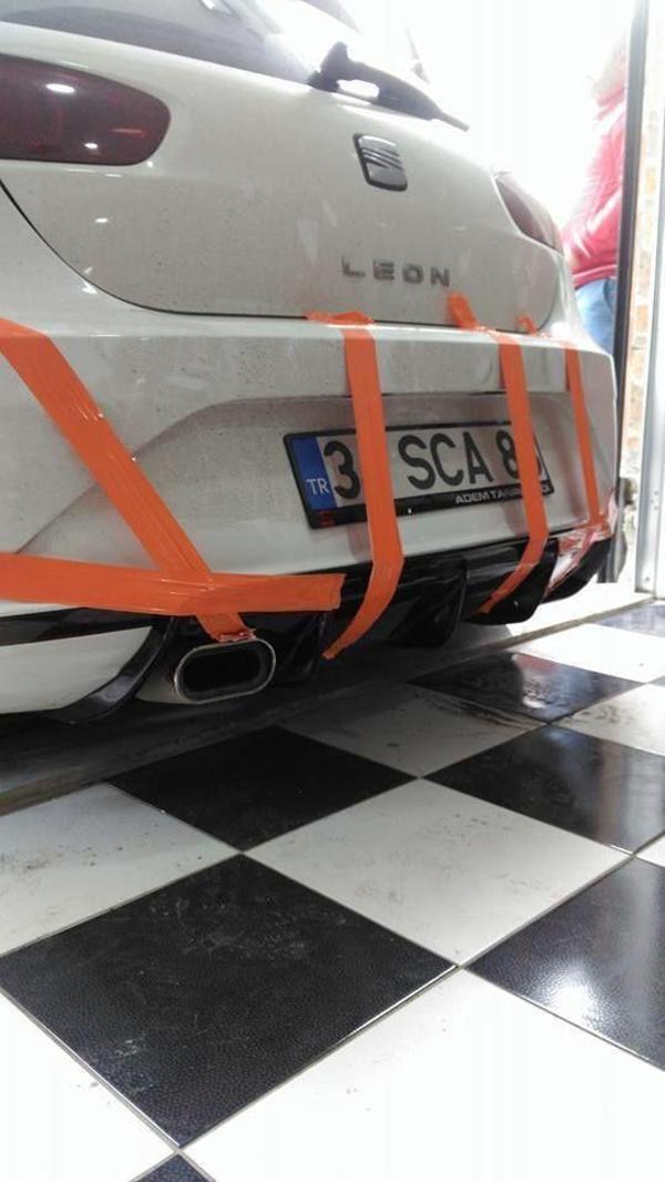 Seat Leon Uyumlu Mk2 Difüzör Makyajlı (Plastik) - Image 1