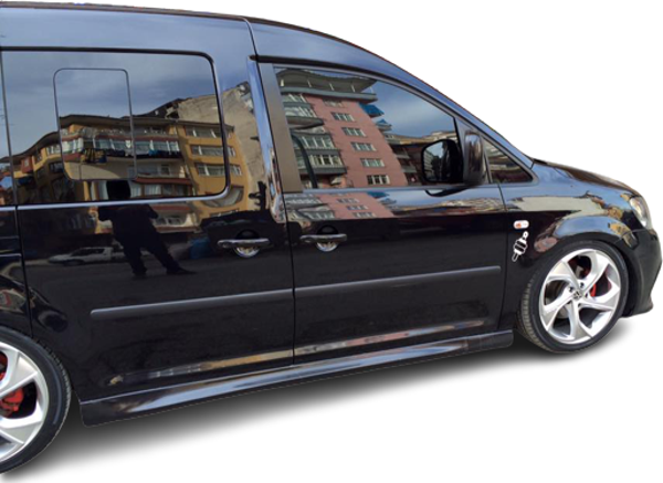 Volkswagen Caddy Uyumlu (2003 - 2020) Yan Marşpiyel Seti (Plastik) - Image 1