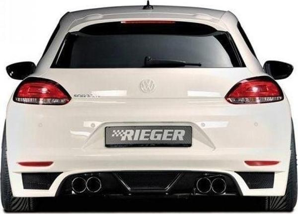 Volkswagen Scirocco Uyumlu (2009-2014) Arka Tampon Eki - Difüzör (Plastik) - Image 1