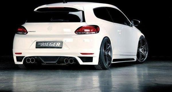 Volkswagen Scirocco Uyumlu Makyajsız Rieger Arka Ek (Plastik) - Image 1