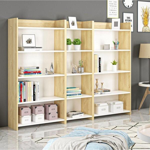 DemonteHome Amydh Ki̇taplik 3'Lü Ki̇taplik Safi̇rmeşe Beyaz - Image 1