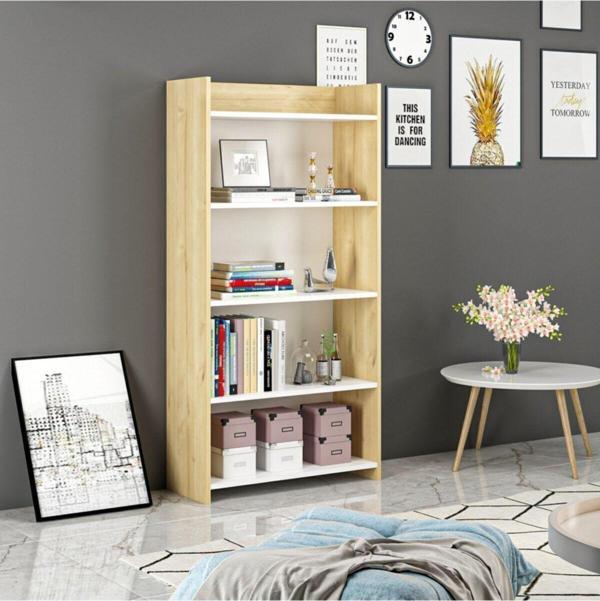 DemonteHome Amydh Ki̇taplik (60 Cm) Safi̇rmeşe Beyaz - Image 1